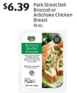 Aldi Park Street Deli Broccoli or Artichoke Chicken Breast offer