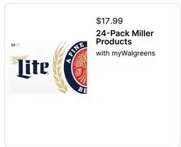 Walgreens 24-Pack Miller Products offer