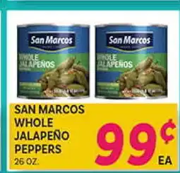El Paso Grande SAN MARCOS WHOLE JALAPEÑO PEPPERS offer