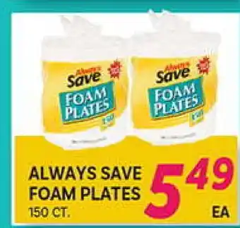 El Paso Grande ALWAYS SAVE FOAM PLATES offer
