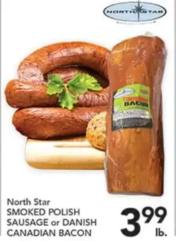 Pete's Fresh Market North Star SMOKED POLISH SAUSAGE or DANISH CANADIAN BACON offer