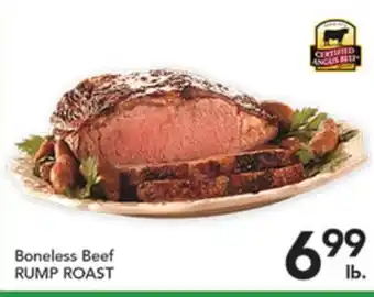 Pete's Fresh Market BONELESS BEEF RUMP ROAST offer