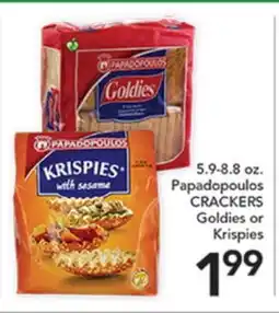 Pete's Fresh Market Papadopoulos CRACKERS offer