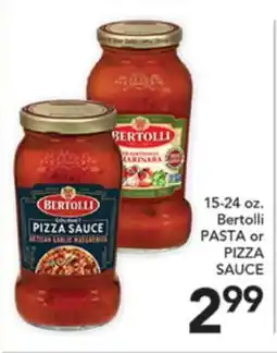 Pete's Fresh Market 15-24 oz. Bertolli PASTA or PIZZA SAUCE offer