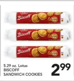 Pete's Fresh Market 5.29 oz. Lotus BISCOFF SANDWICH COOKIES offer