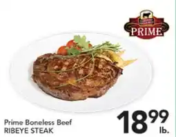 Pete's Fresh Market Prime Boneless Beef RIBEYE STEAK offer