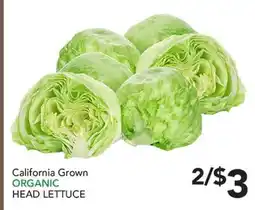 Pete's Fresh Market California Grown ORGANIC HEAD LETTUCE offer