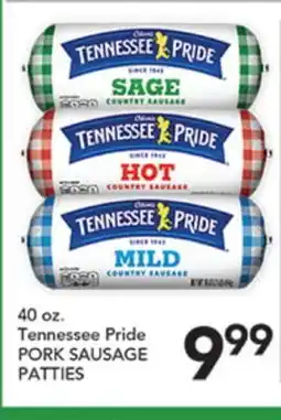 Pete's Fresh Market 40 oz. Tennessee Pride PORK SAUSAGE PATTIES offer