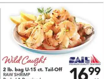 Pete's Fresh Market 2 lb. bag U-15 ct. Tail-Off RAW SHRIMP offer