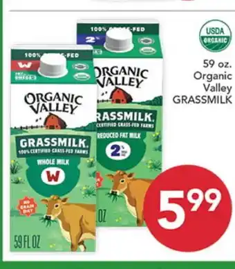 Pete's Fresh Market 59 oz. Organic Valley GRASSMILK offer