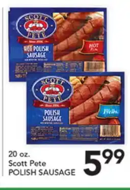 Pete's Fresh Market 20 oz. Scott Pete POLISH SAUSAGE offer