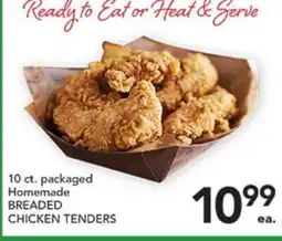 Pete's Fresh Market 10 ct. packaged Homemade BREADED CHICKEN TENDERS offer