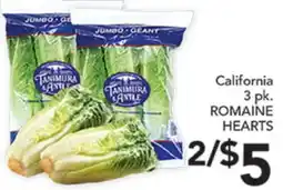 Pete's Fresh Market California ROMAINE HEARTS offer