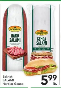 Pete's Fresh Market Eckrich SALAMI Hard or Genoa offer