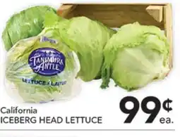 Pete's Fresh Market CALIFORNIA ICEBERG HEAD LETTUCE offer