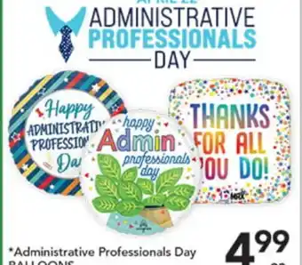 Pete's Fresh Market Administrative Professionals Day BALLOONS offer