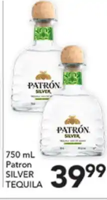 Pete's Fresh Market Patron SILVER TEQUILA offer