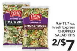 Pete's Fresh Market 9.6-11.7 oz. Fresh Express CHOPPED SALAD KITS offer