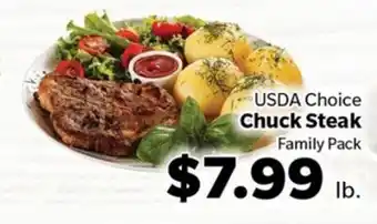 Living Fresh Market USDA Choice Chuck Steak offer
