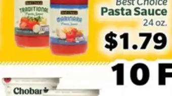 Living Fresh Market Best Choice Pasta Sauce offer