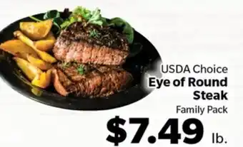 Living Fresh Market USDA Choice Eye of Round Steak offer