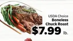 Living Fresh Market USDA Choice Boneless Chuck Roast offer