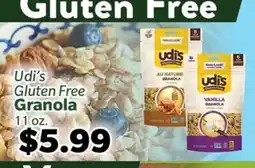 Living Fresh Market Udi's Gluten Free Granola offer