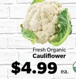 Living Fresh Market Fresh Organic Cauliflower offer