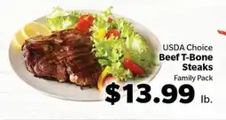 Living Fresh Market USDA Choice Beef T-Bone Steaks offer