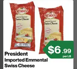 Market Place on Oakton President Imported Emmental Swiss Cheese offer