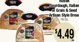 Big Saver Foods Rustik Sourdough, Italian or Grain & Seed Artisan Style Bread offer