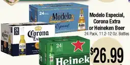 Big Saver Foods Modelo Especial, Corona Extra or Heineken Beer offer
