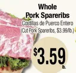 Big Saver Foods Whole Pork Spareribs offer