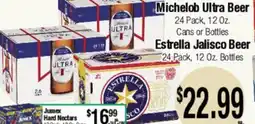 Big Saver Foods Michelob Ultra Beer, Estrella Jalisco Beer offer