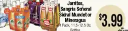 Big Saver Foods Jarritos, Sangria Señoral Sidral Mundet or Mineragua offer
