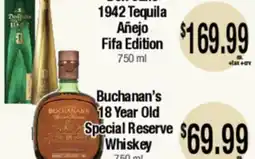 Big Saver Foods Buchanan's 18 Year Old Special Reserve Whiskey offer