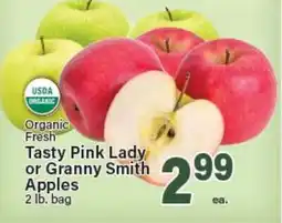 Angelo Caputo's Fresh Market Organic Fresh Tasty Pink Lady or Granny Smith Apples offer