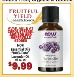 Angelo Caputo's Fresh Market Now Essential Oils 100% Pure Lavender Oil offer
