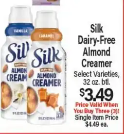Angelo Caputo's Fresh Market Silk Dairy-Free Almond Creamer offer