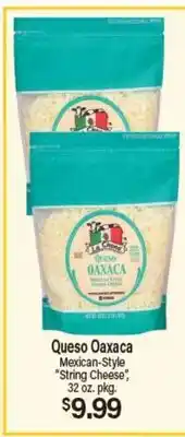Angelo Caputo's Fresh Market Queso Oaxaca Mexican-Style String Cheese offer