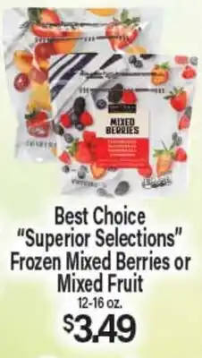Angelo Caputo's Fresh Market Best Choice Superior Selections Frozen Mixed Berries or Mixed Fruit offer