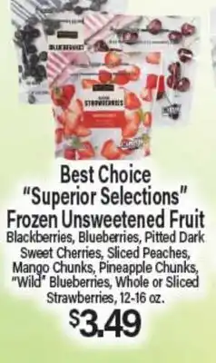 Angelo Caputo's Fresh Market Best Choice Superior Selections Frozen Unsweetened Fruit offer