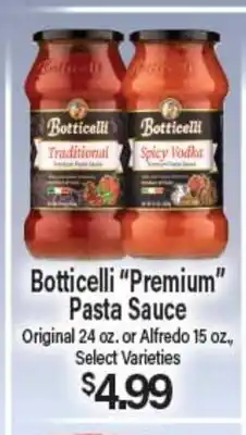 Angelo Caputo's Fresh Market Botticelli Premium Pasta Sauce offer