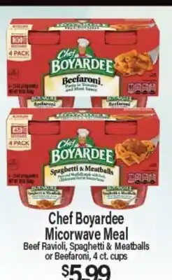 Angelo Caputo's Fresh Market Chef Boyardee Microwave Meal offer