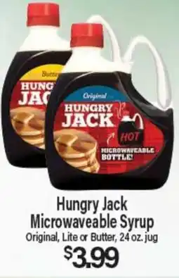 Angelo Caputo's Fresh Market Hungry Jack Microwaveable Syrup offer