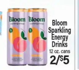 Angelo Caputo's Fresh Market Bloom Sparkling Energy Drinks offer