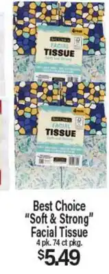 Angelo Caputo's Fresh Market Best Choice Soft & Strong Facial Tissue offer