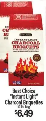 Angelo Caputo's Fresh Market Best Choice Instant Light Charcoal Briquettes offer