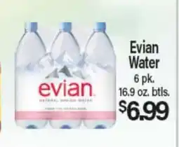 Angelo Caputo's Fresh Market Evian Water offer