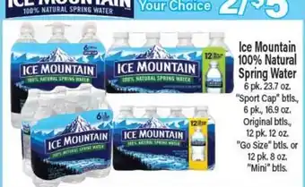 Angelo Caputo's Fresh Market Ice Mountain 100% Natural Spring Water offer